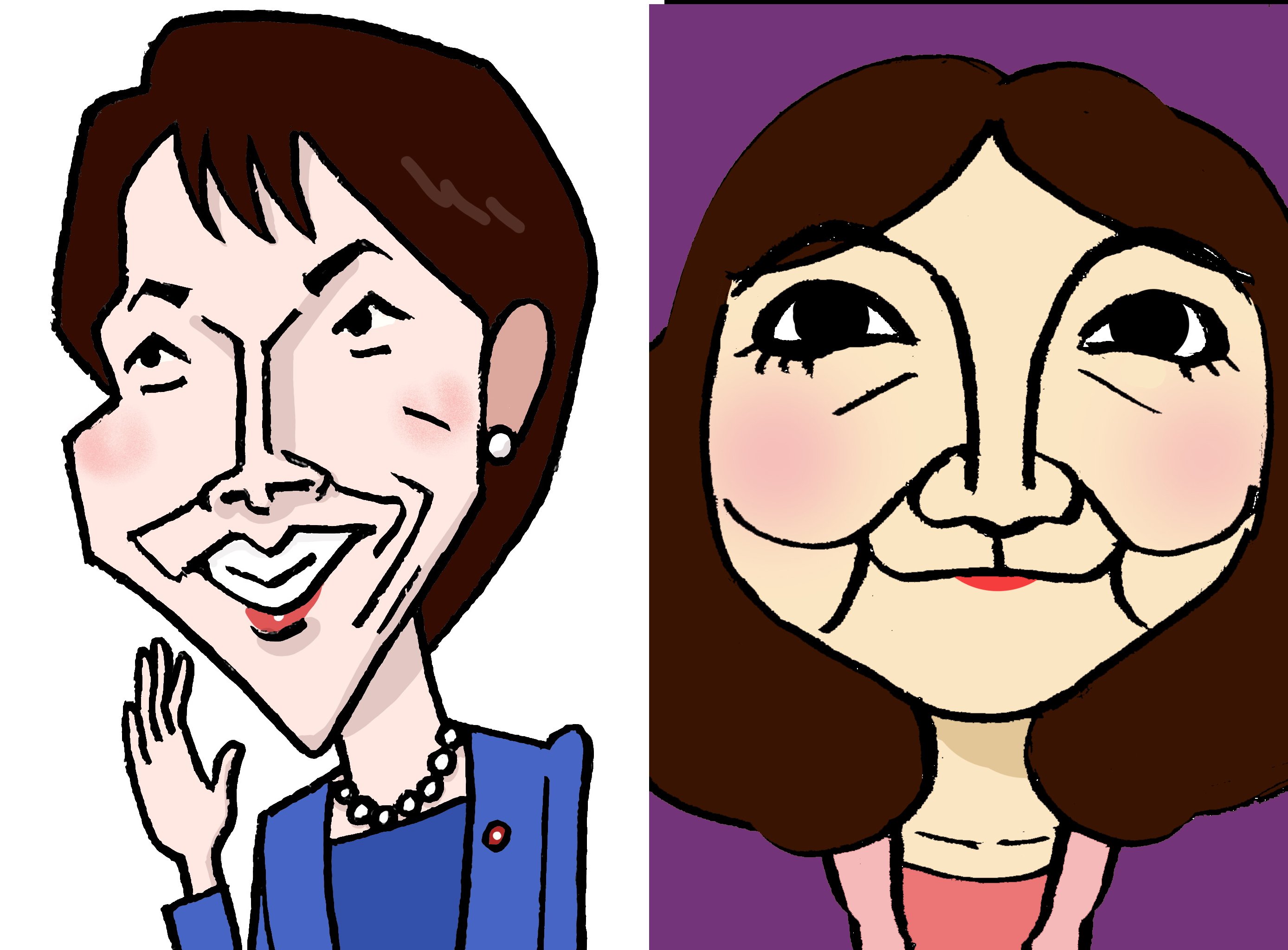 似顔絵 似顔絵42918☆かぞくだいじに｜ラクガキヤん日記