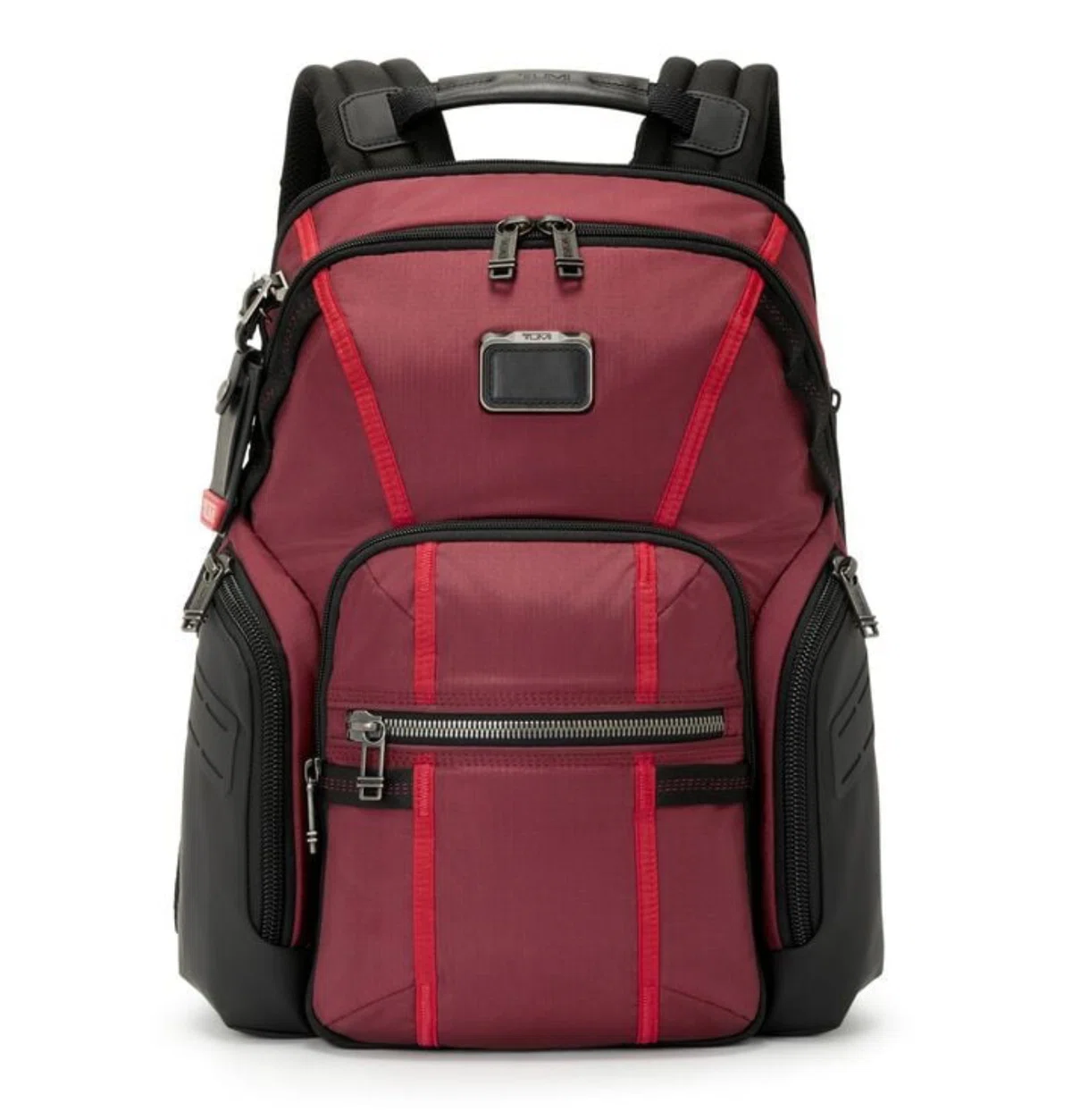 TUMI フラップ式リュック 赤・黒 人気ブランドの通勤快適バッグ」トゥミの創業50周年記念モデルほか