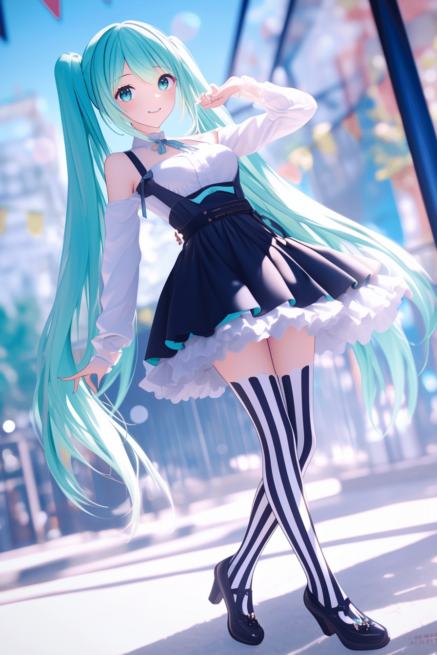 ミク×ローソン】LAWSON 50th LIVE開催記念！制服モチーフの初音ミク