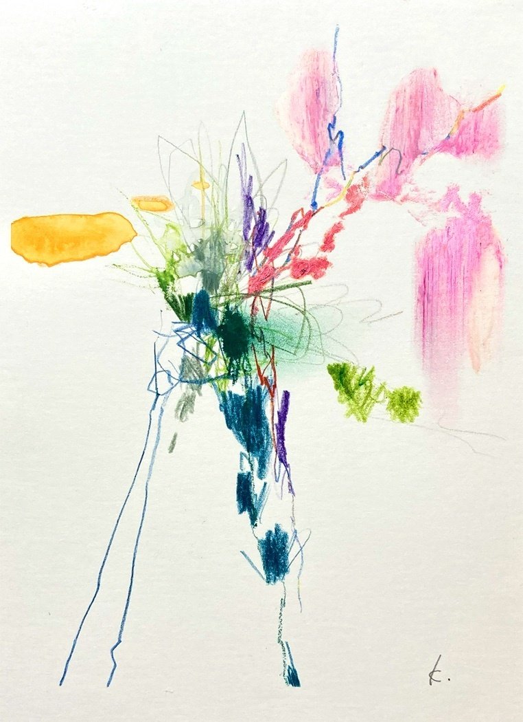 自由に描く•6〜昨日と同じ絵は描かない〜｜きのした | 抽象画