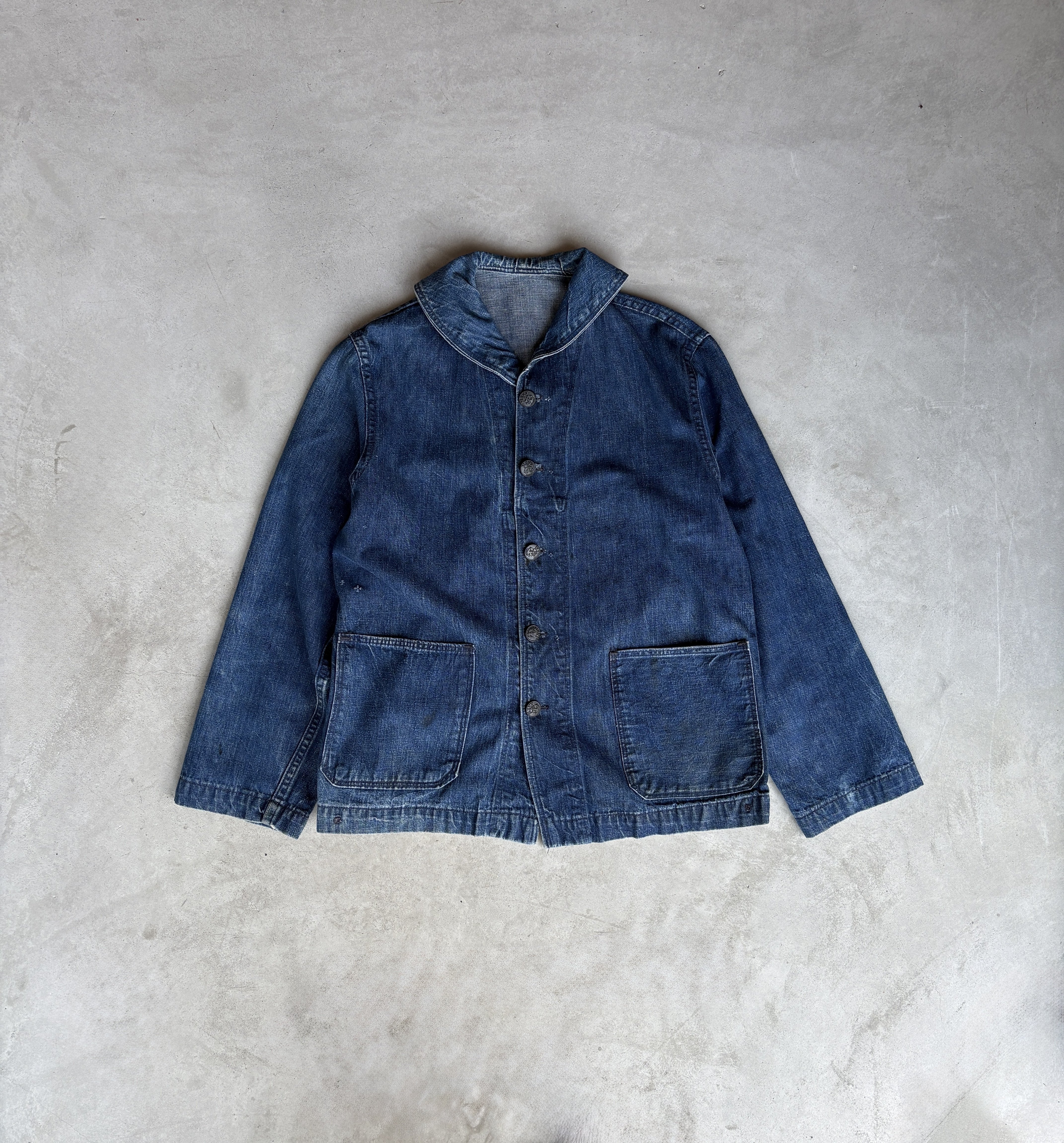ヴィンテージ〜US NAVY ショールカラーデニムジャケットについて｜お金