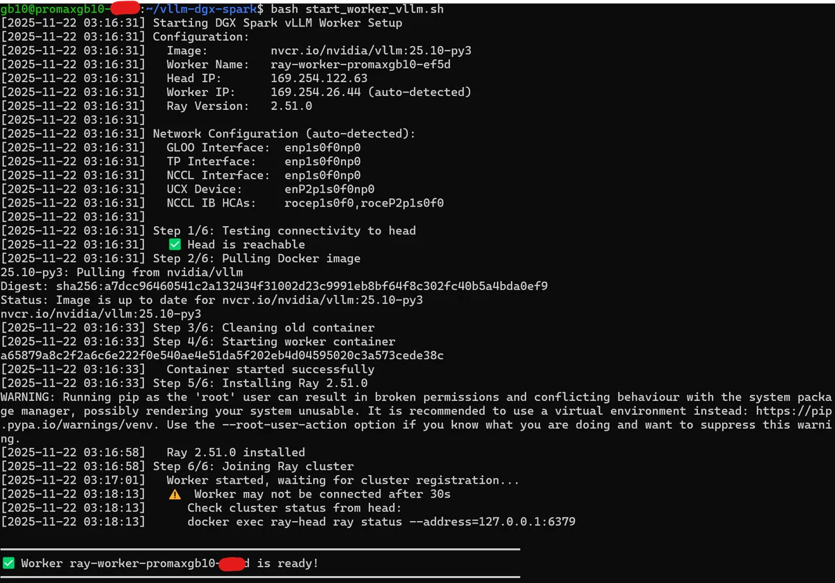 GB10で2node vLLM（8B）がやっと動作できた話｜tsuru_mitsu