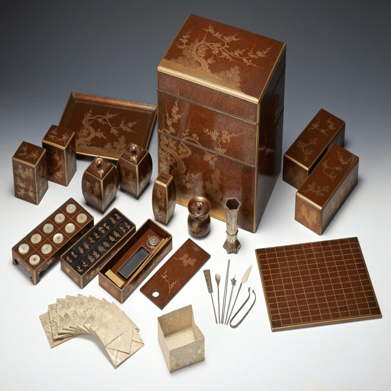 若松蒔絵十種香箱【藤田美術館100選-4】｜藤田美術館