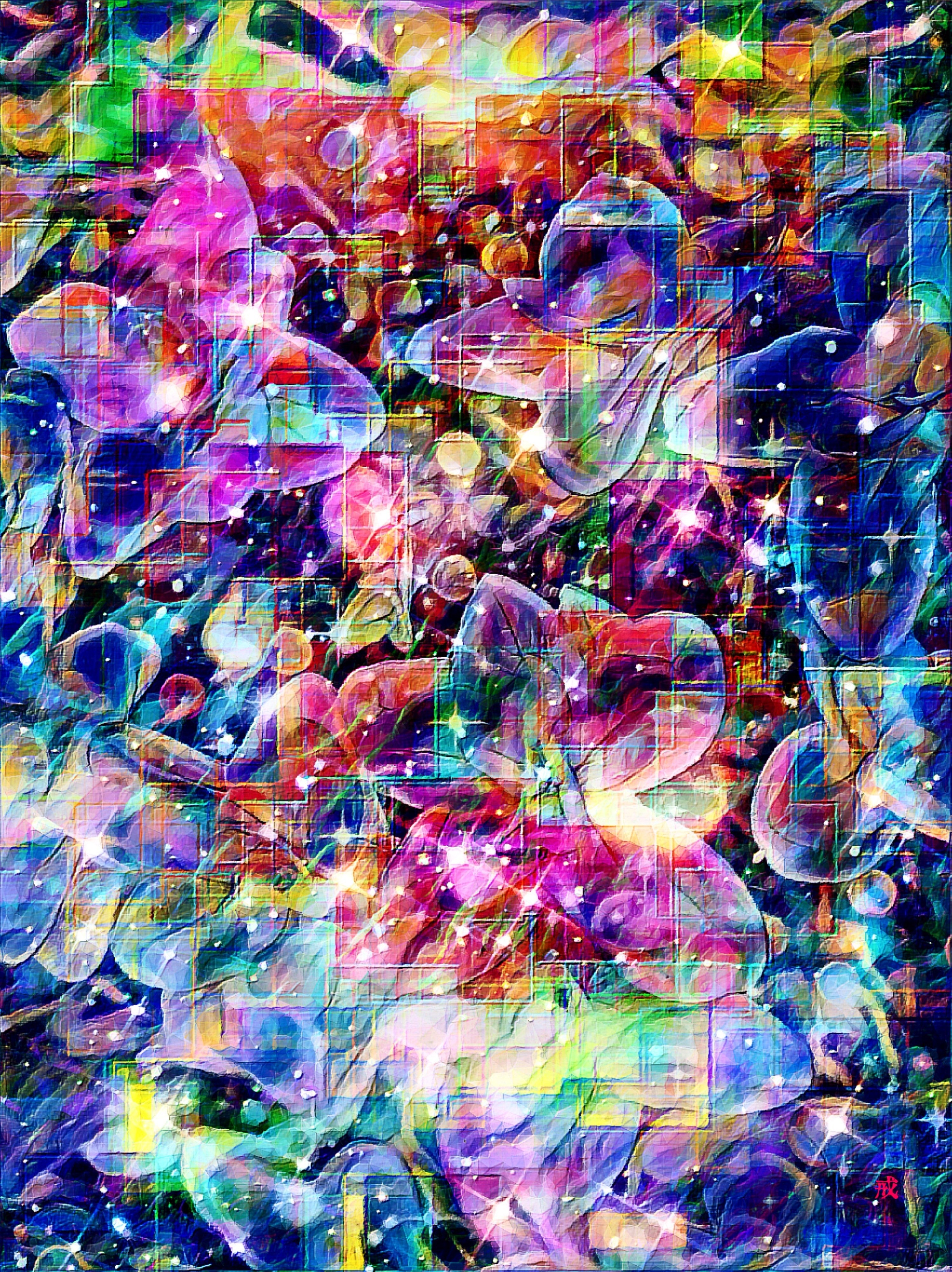 作品：a-1784 光と色の混沌 Déjà vu of light and color｜T_GAI(戒)