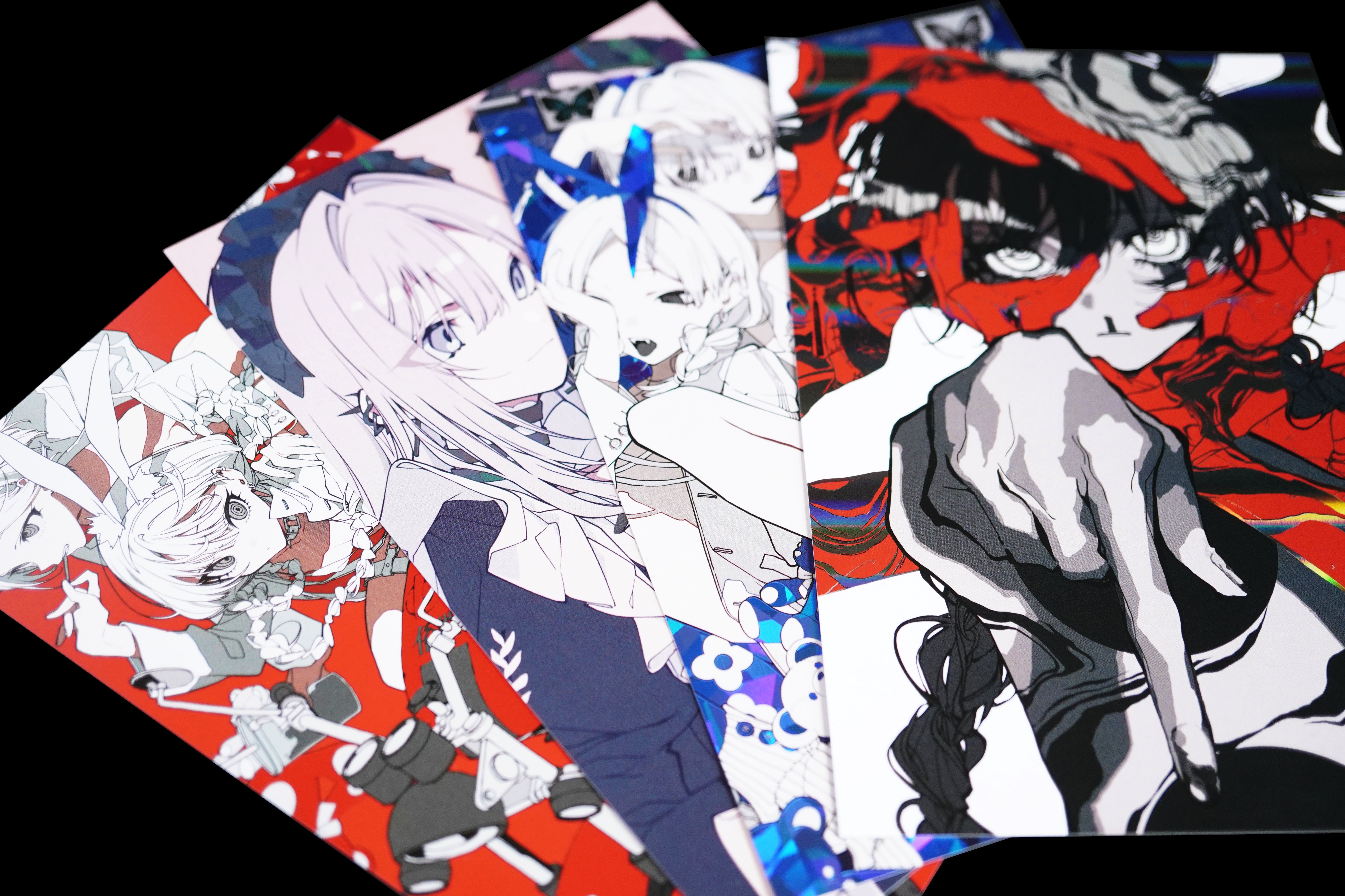 望月けい個展 箔押しポストカード4種製作」｜コスモテック