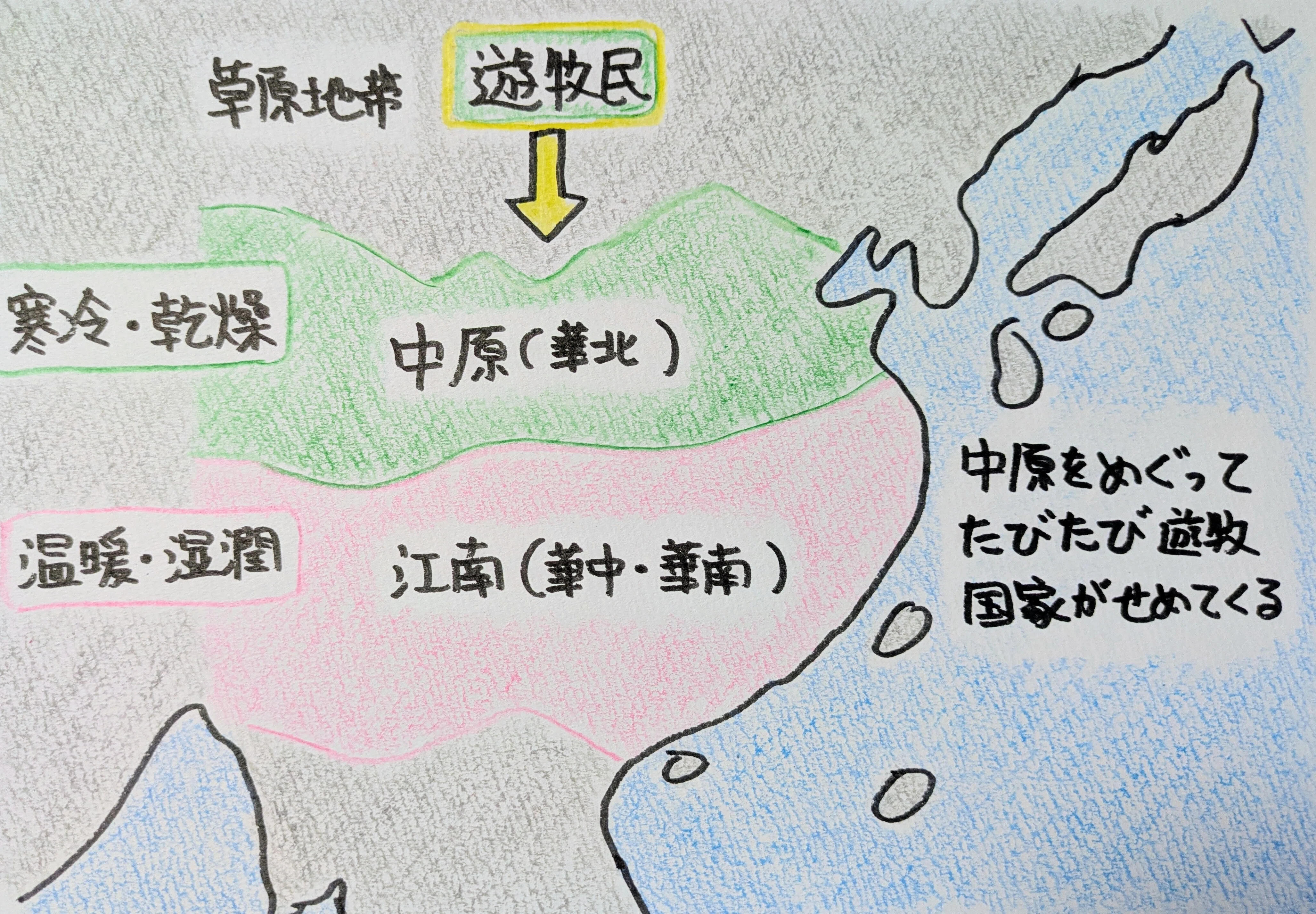 世界史日記 その5 多極の共存 遊牧国家と中華王朝｜hohoemi