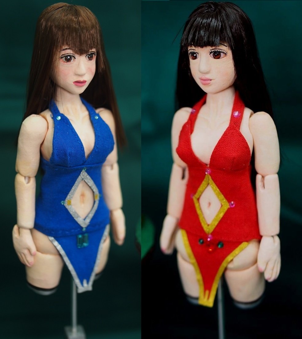 顔の表情を少し変えました｜doll-modeler3