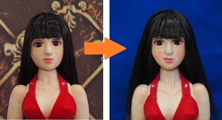 顔の表情を少し変えました｜doll-modeler3