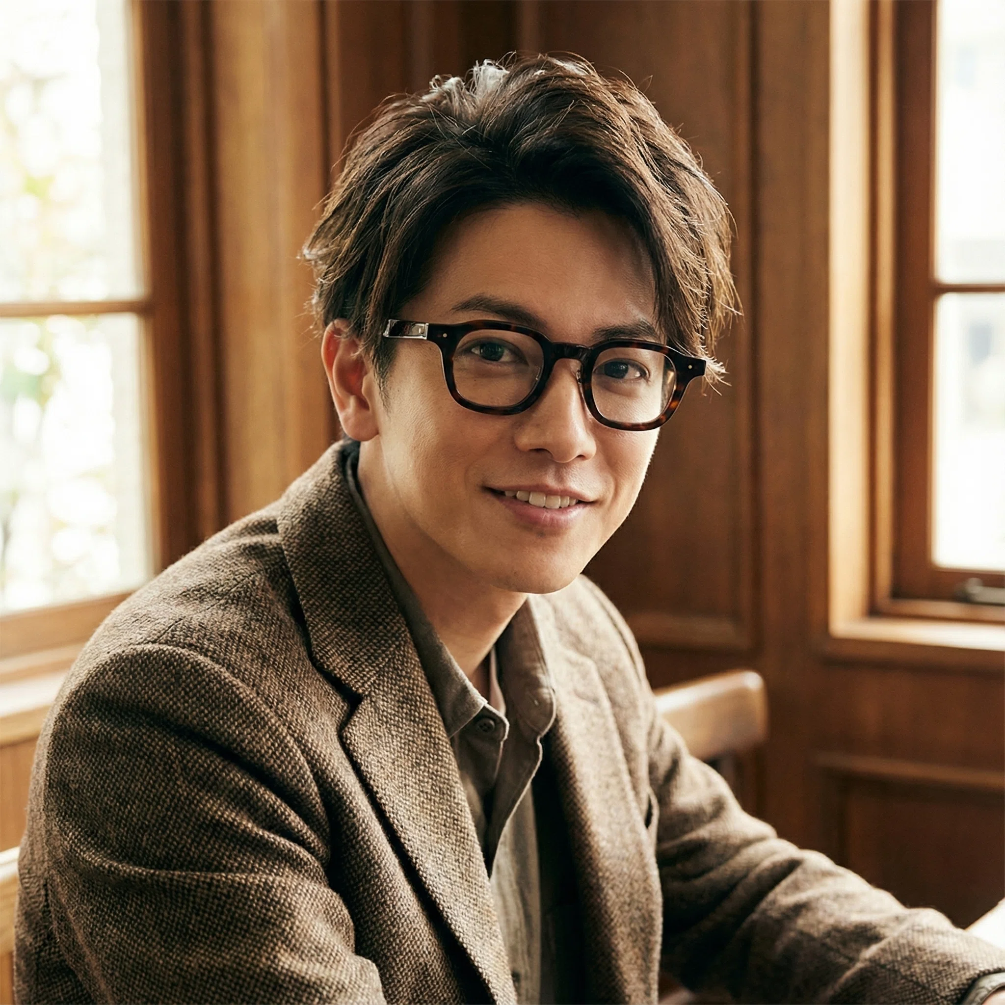 カッコいい♥】佐藤健さん×名品メガネの着用イメージ15選｜大人