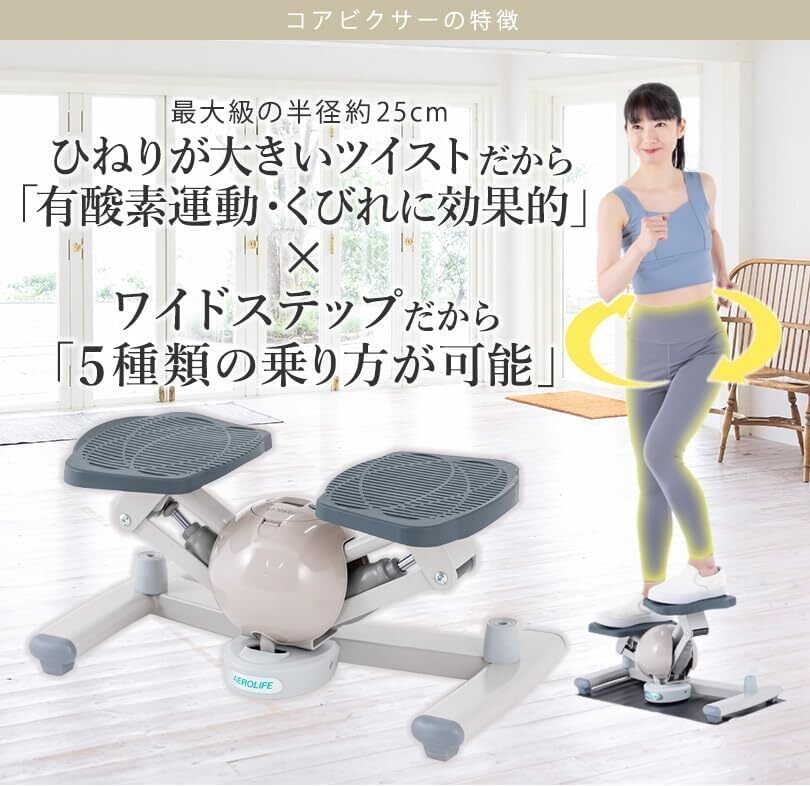 本音レビュー】エアロライフ コアビクサー ステッパー ひねり ツイスト