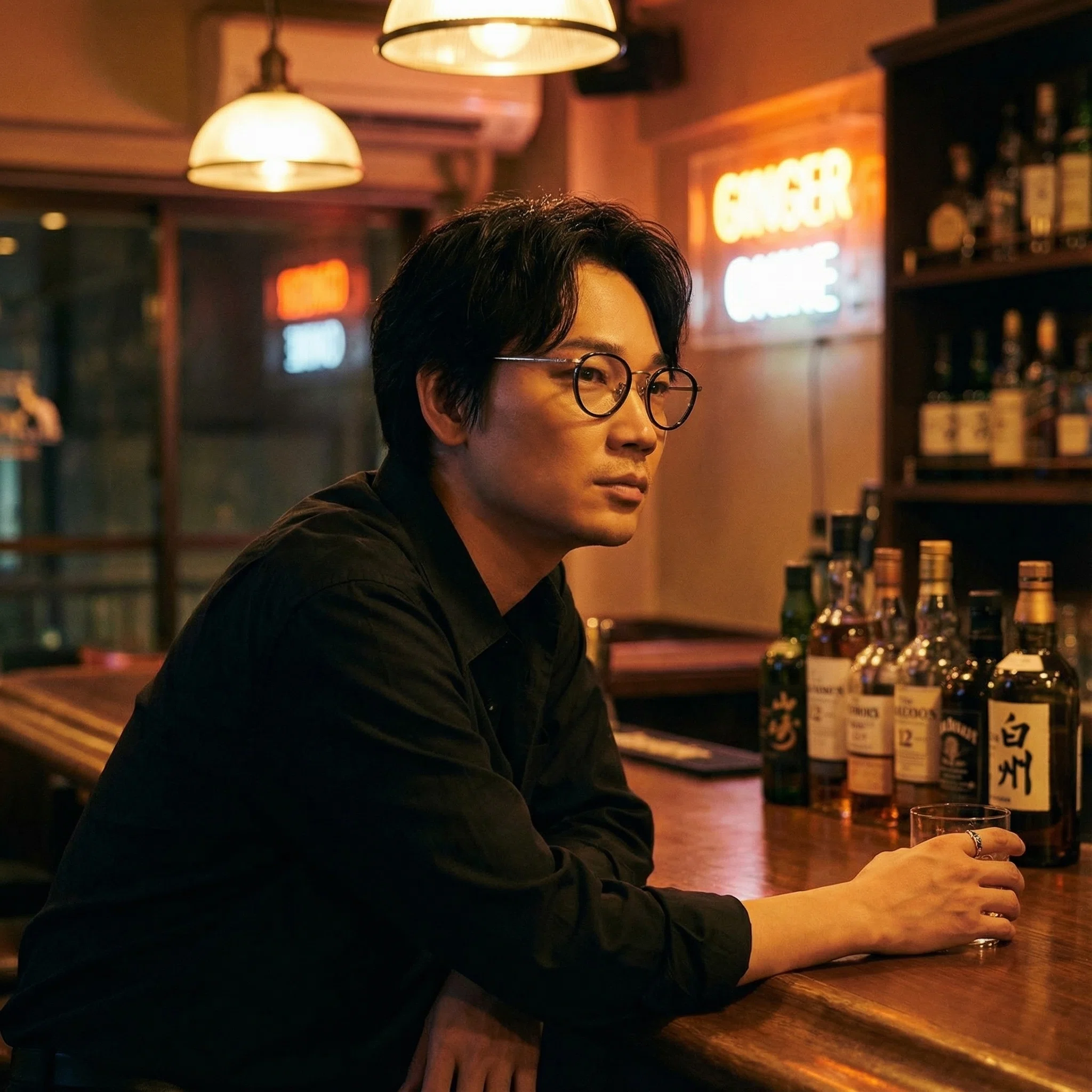 カッコイイ】綾野剛さん×名品メガネの着用イメージ15選｜大人ブランド