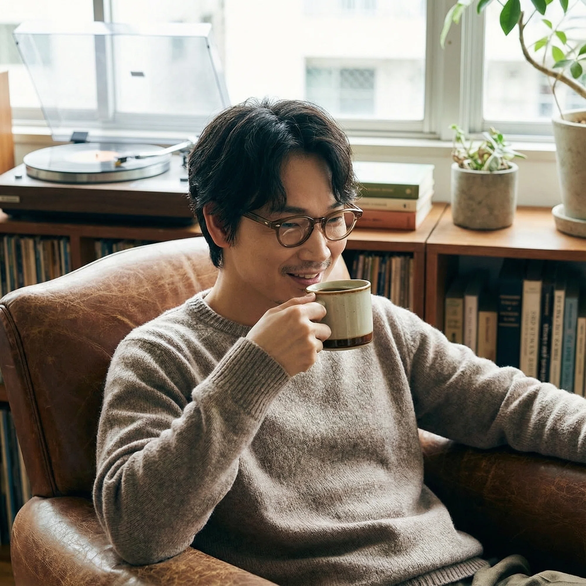 カッコイイ】綾野剛さん×名品メガネの着用イメージ15選｜大人ブランド