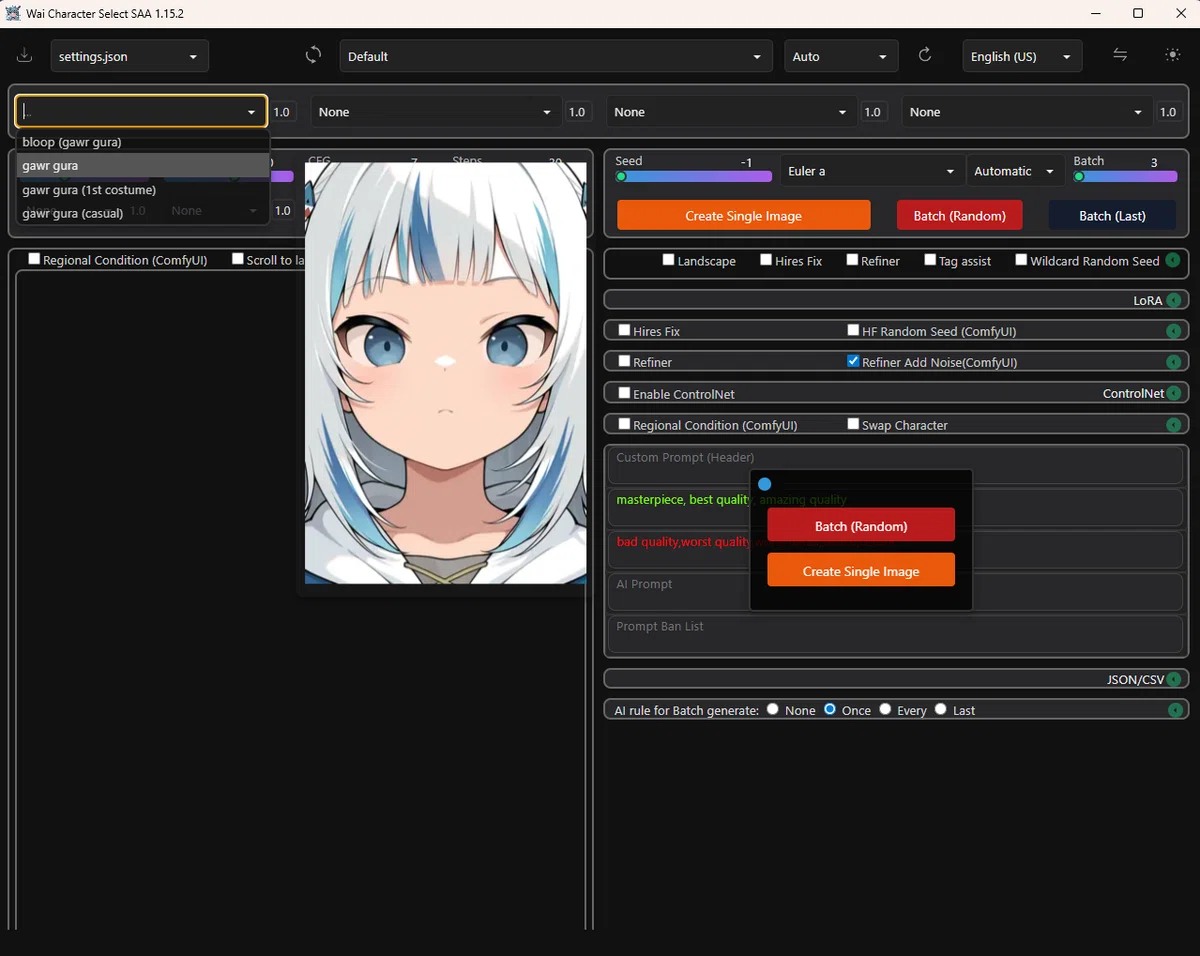 [AI Image Generation] Perfectly Recreate Vtubers! WAI illustrious × SAA ...