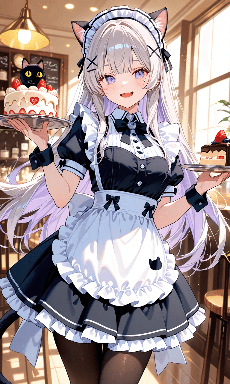 おかえりニャさい】今日も銀髪猫耳メイドさんに元気をもらえてHAPPY