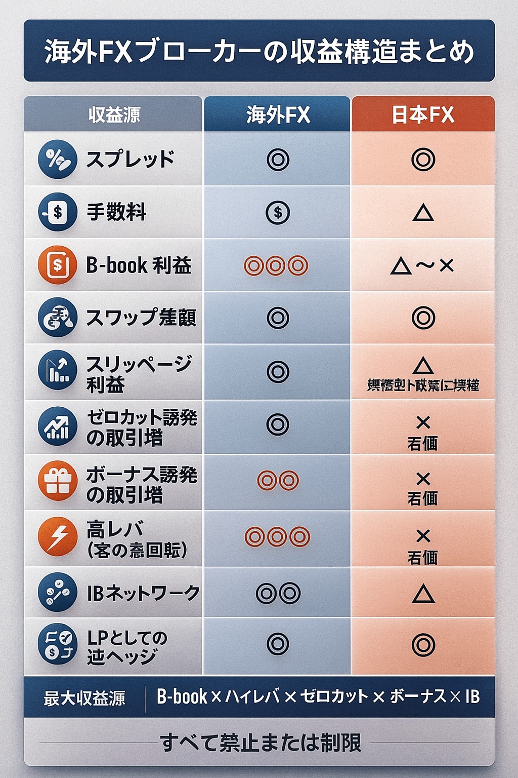 海外FXブローカーのビジネスモデル｜ドル鷹