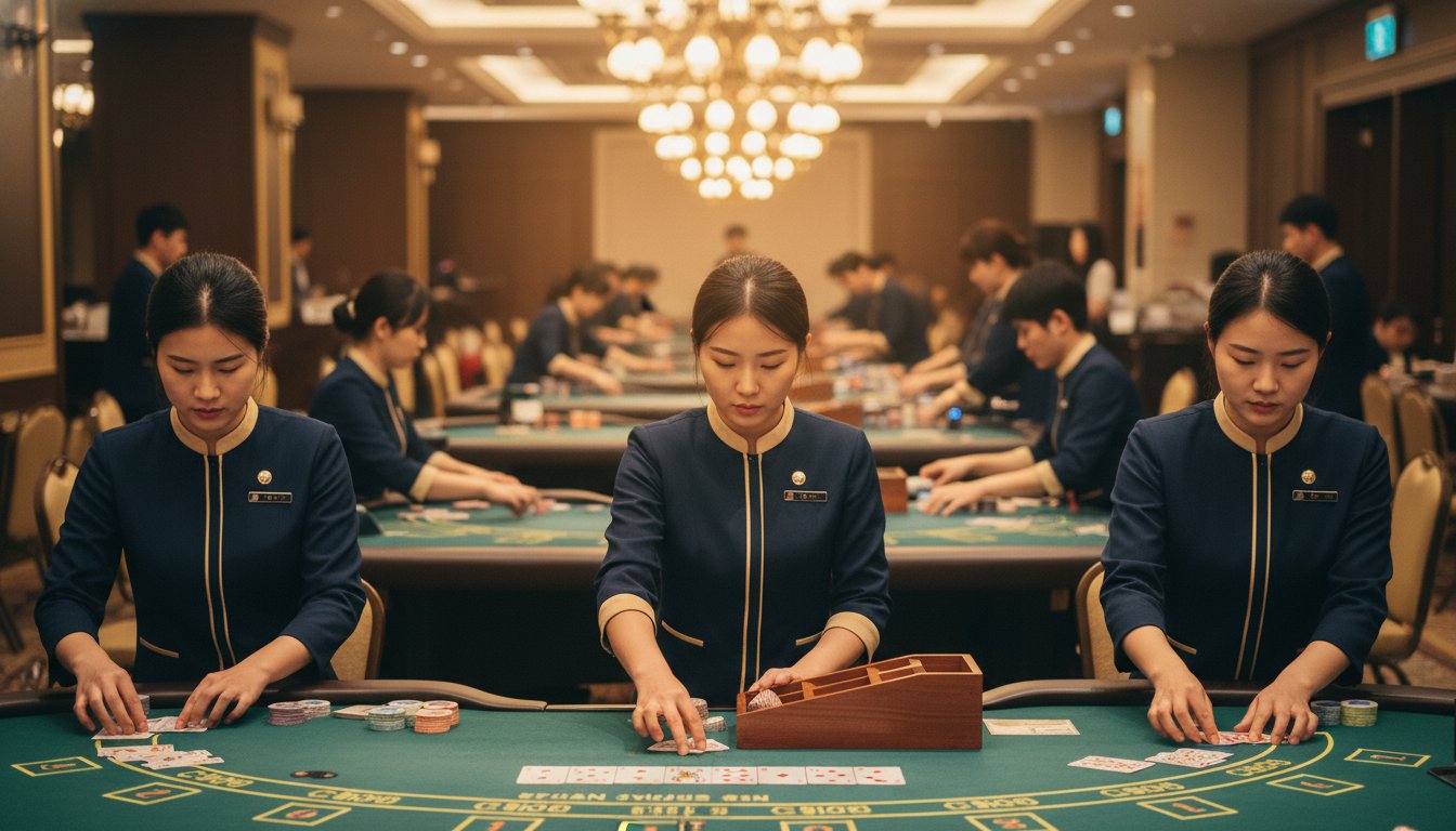 韓国カジノのディーラーは本当に強いのか？イカサマの真相｜カジまるくん