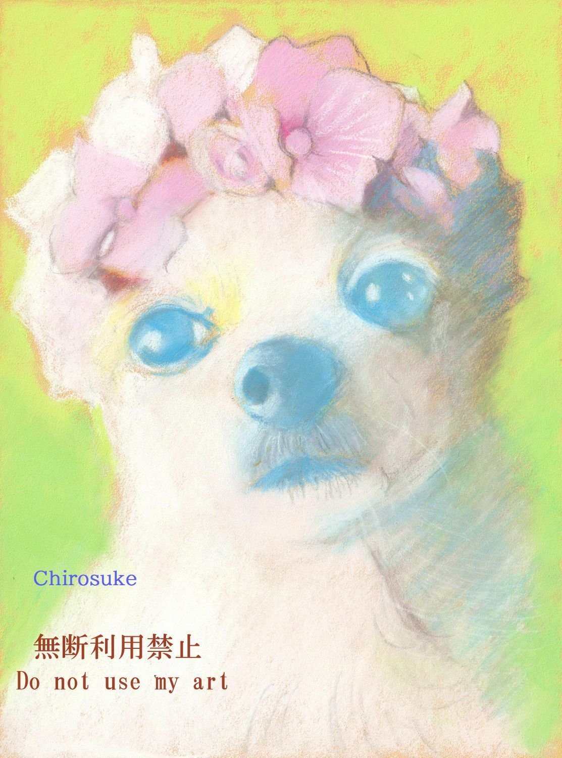 いろんな画材で｜ちろ