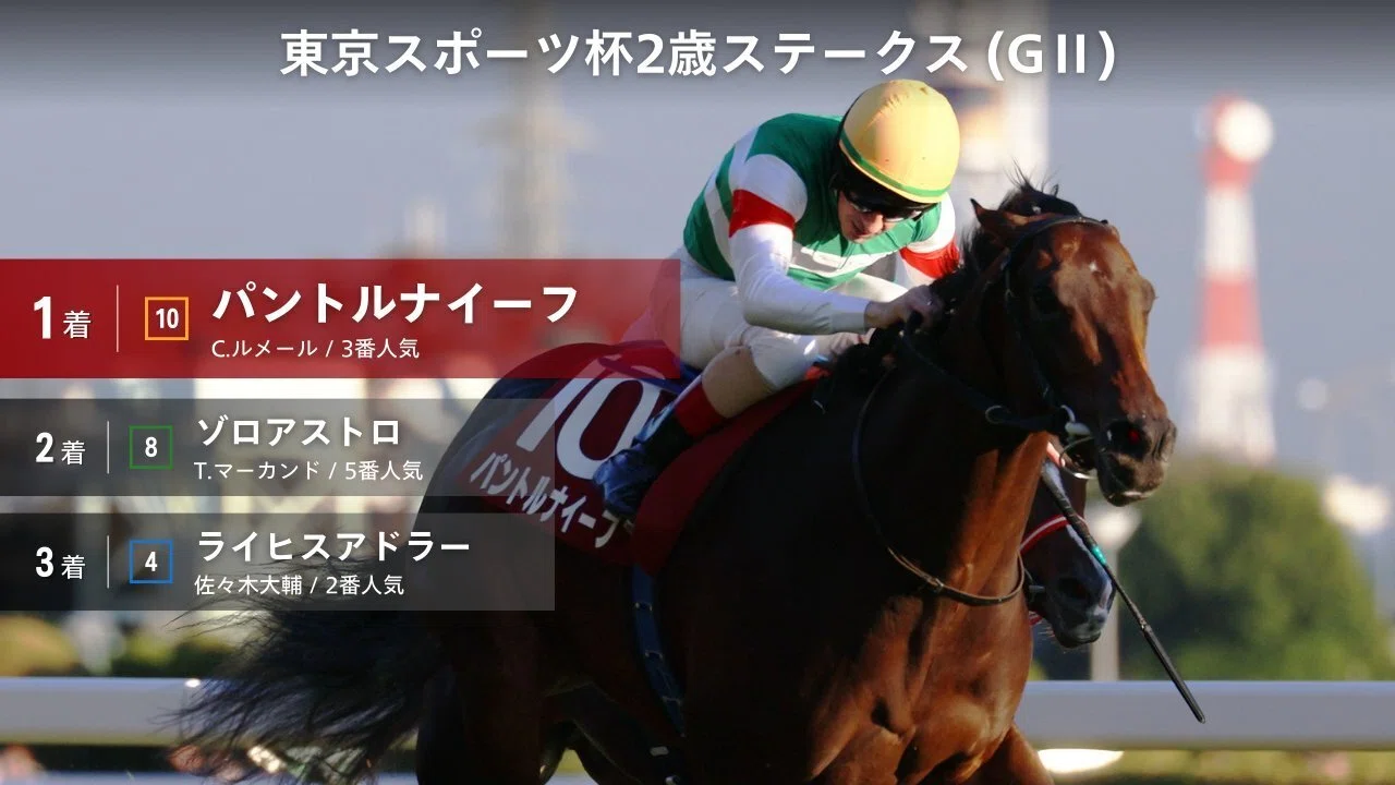東京スポーツ杯2歳S（GⅡ）回顧】推奨馬パントルナイーフ1着～相手馬