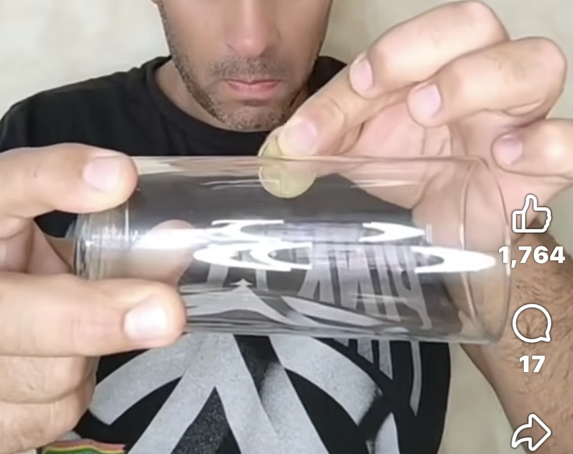 R7.11.24（月/曇）【🎩手品…コイン🪙とコップ】｜特別栽培米の眞木優（農民童話作家・まきまさる）