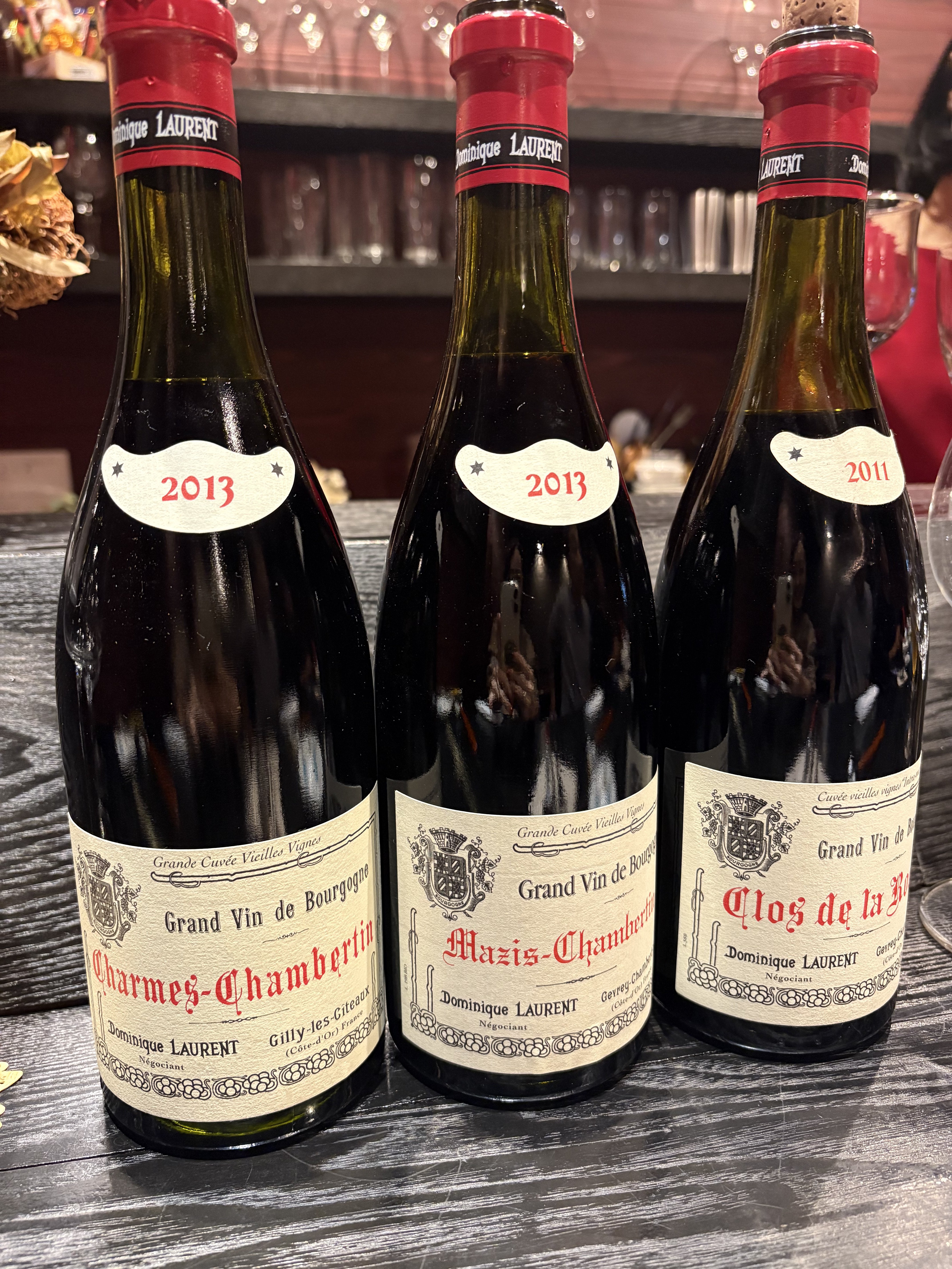 赤の特級対決】ドミニク・ローラン グラン・クリュ3種飲み比べ