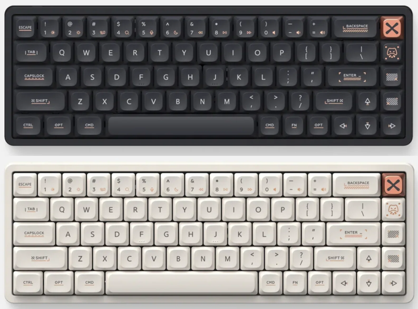 IQUNIX Magi65 ロープロキーボード , ブラック Magi65 Aluminum Low Profile Keyboard | CtrlShiftStore
