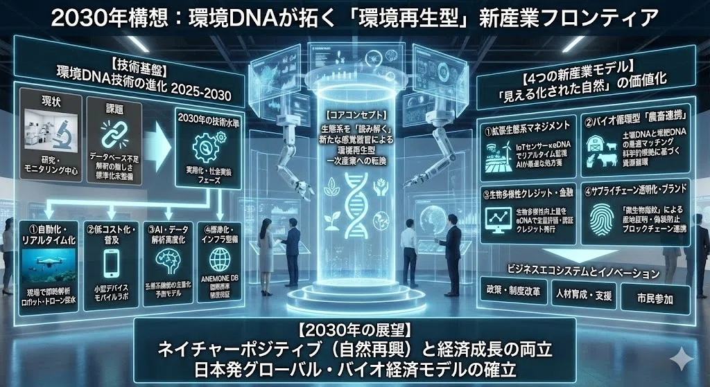 2030年に向け「環境DNA」技術が創るネイチャーポジティブ産業の