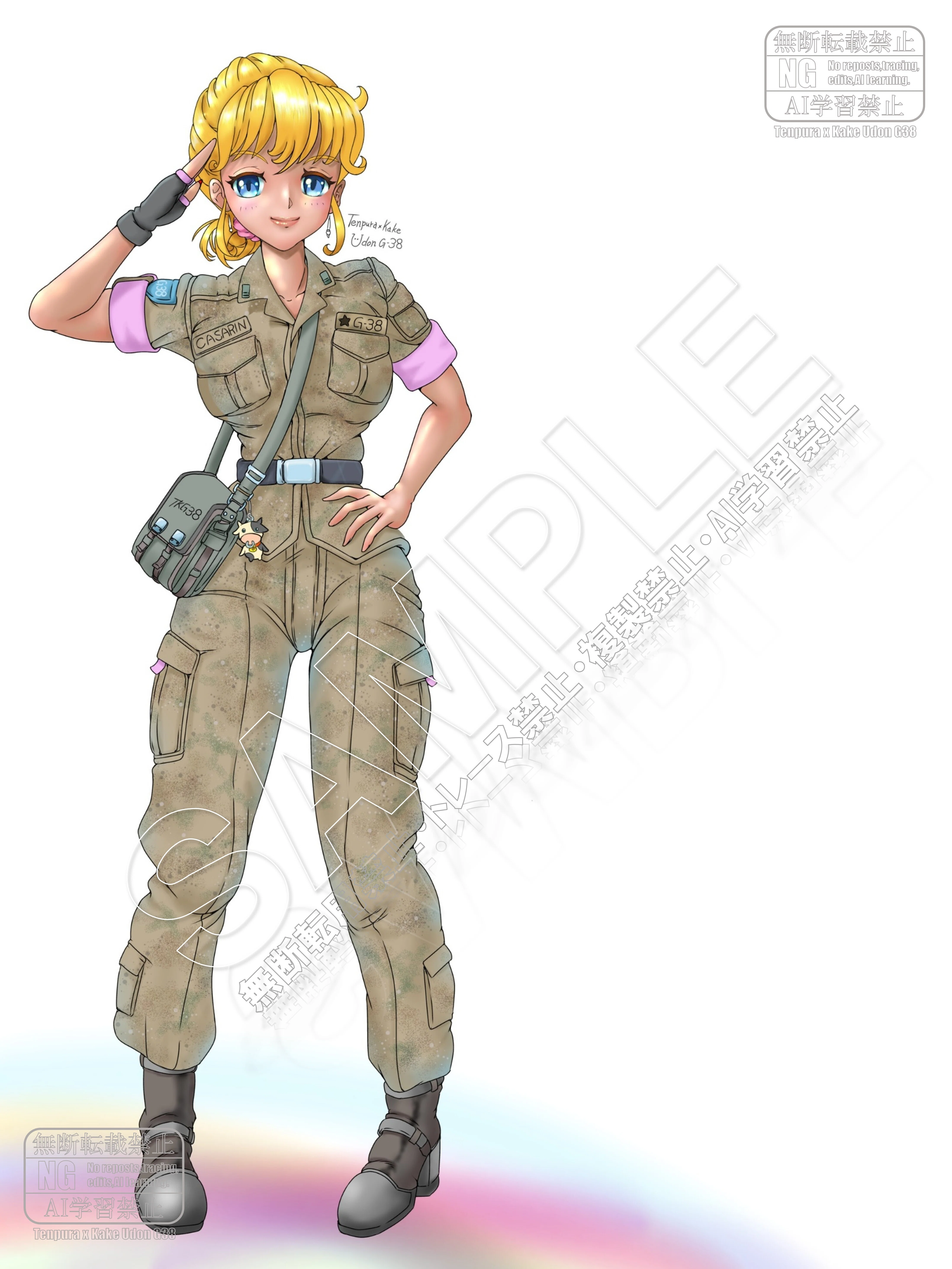 イラスト日記＃067】オリジナルキャラ『C兵長殿ver2.0』（仮）｜かけ