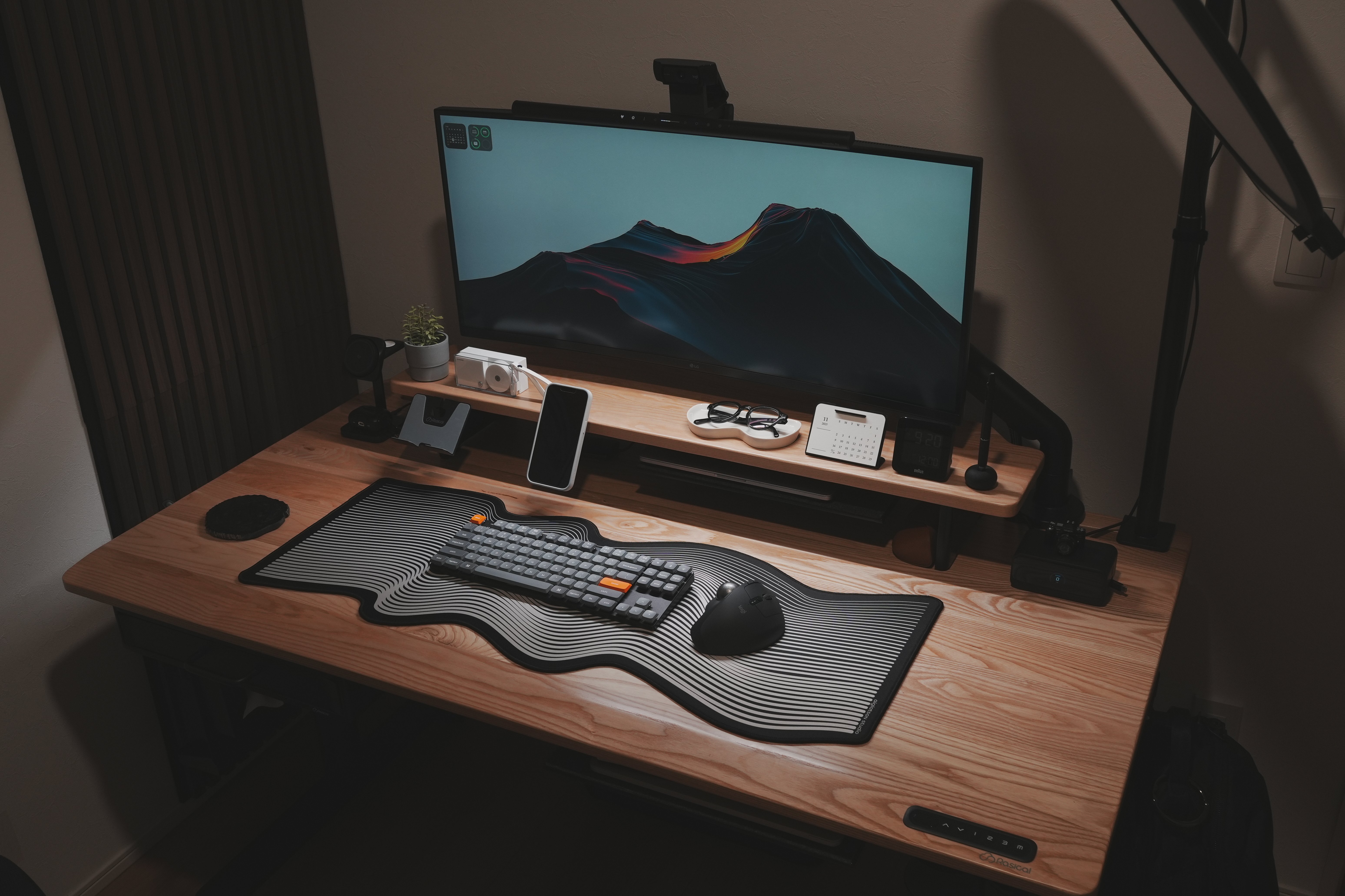 デスクマットで