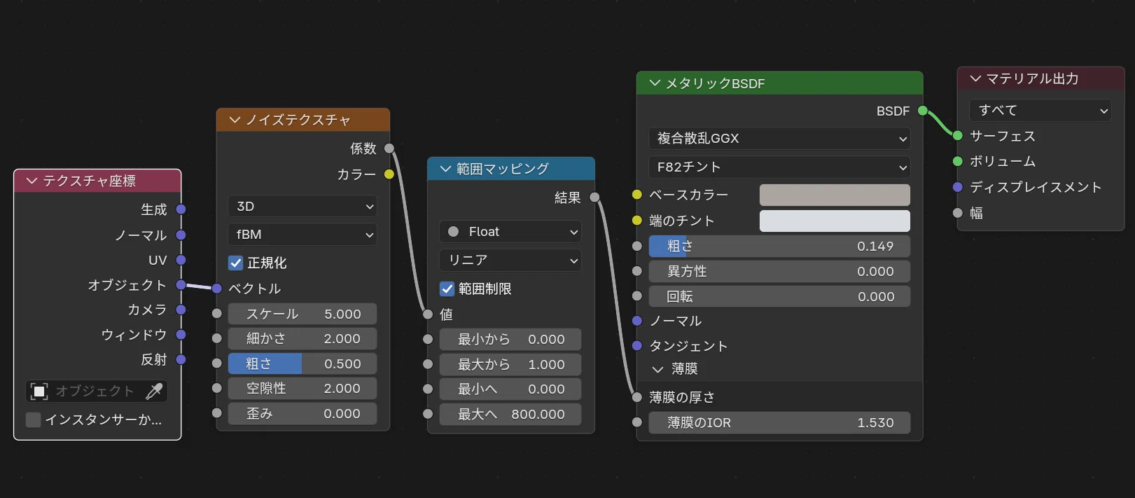 blender 5.0 - Metallic Thin Film Material | Metallic Thin Film｜木谷 修