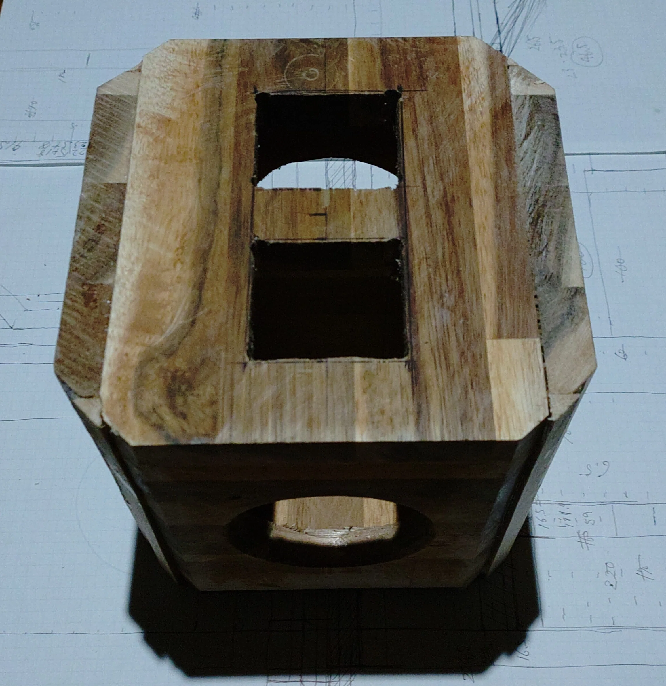 8cm2発リバースヘッドなバックロードホーンスピーカーを作ってみる