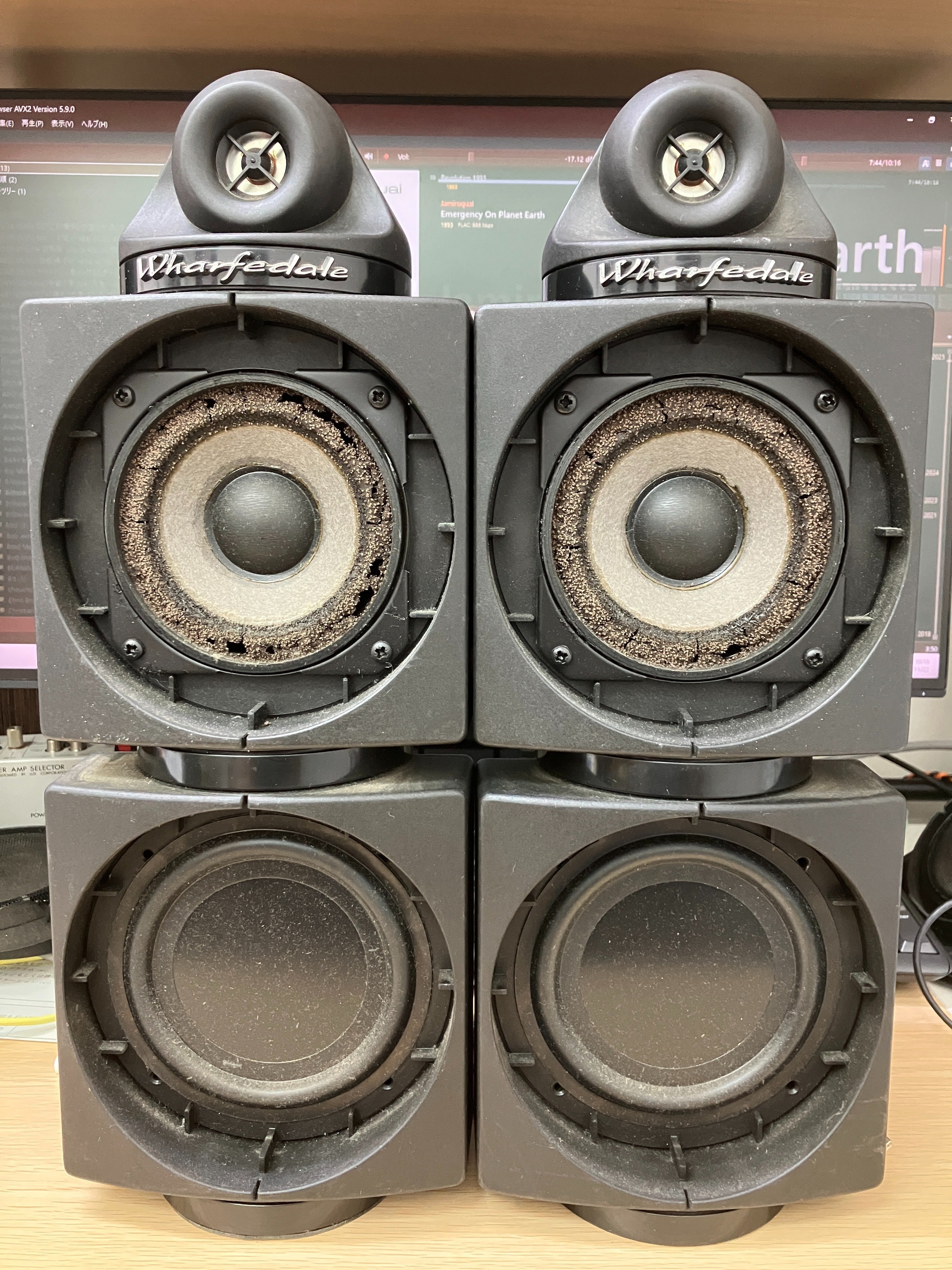 Wharfedale Modus Miniエッジ交換済み beldenケーブル付 Wharfedale modus mini エッジ交換｜Shion