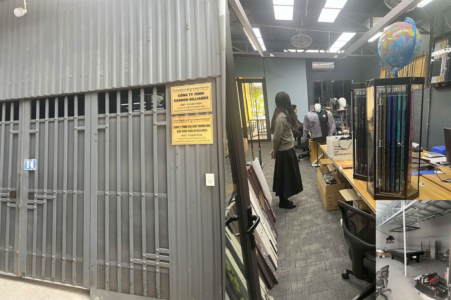 ビリヤード】ベトナムブランドRHINOハノイ本社訪問｜カーボンシャフト