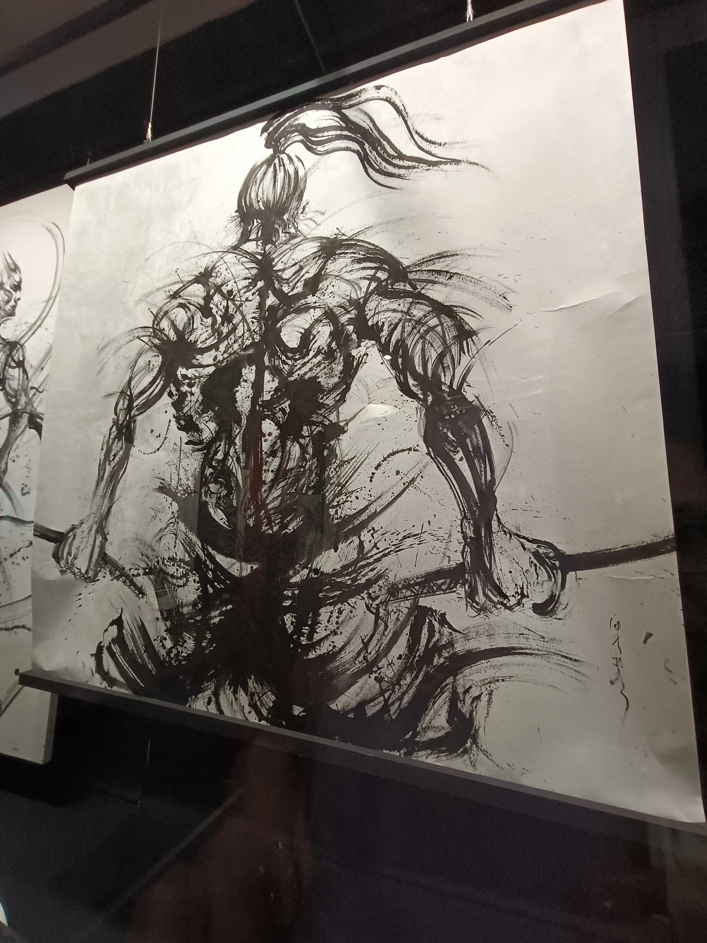 「誰が見ても凄い絵」 最高に最高すぎた…！豊川稲荷で見た、西元祐貴さんの“圧巻の墨絵
