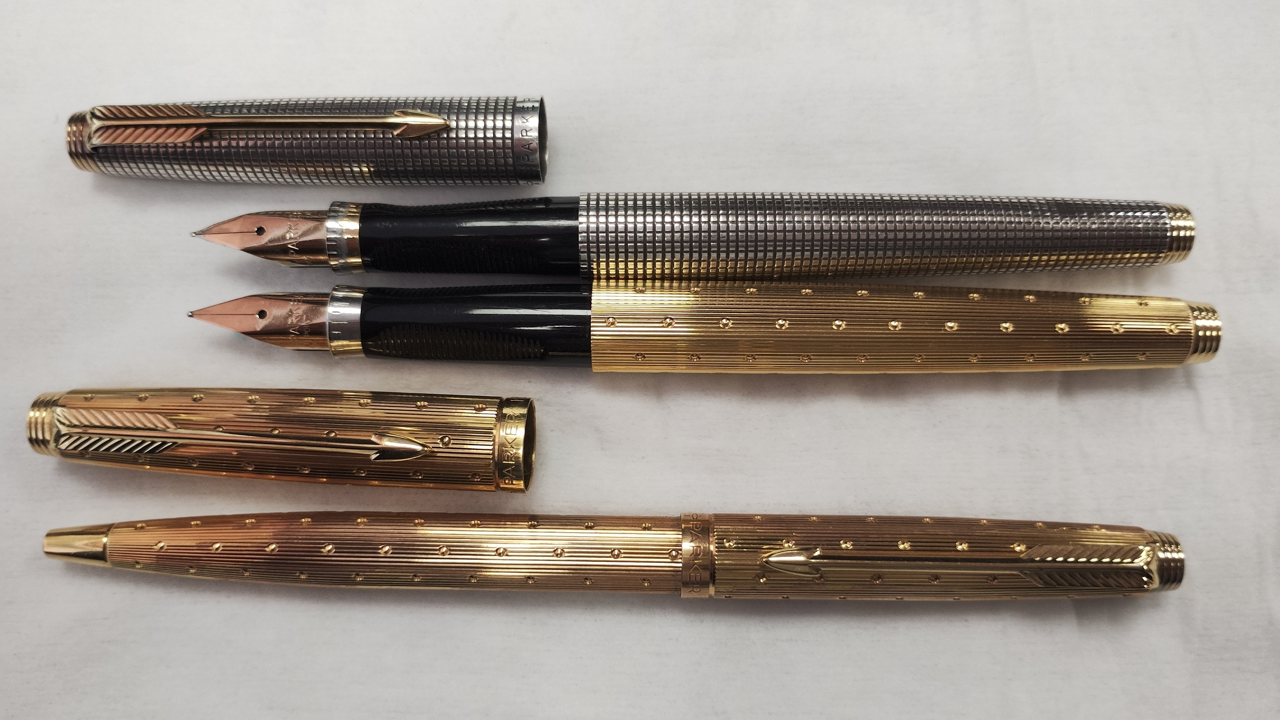 パーカー75シズレ万年筆と45フライターボールペン（11月26日はペンの日