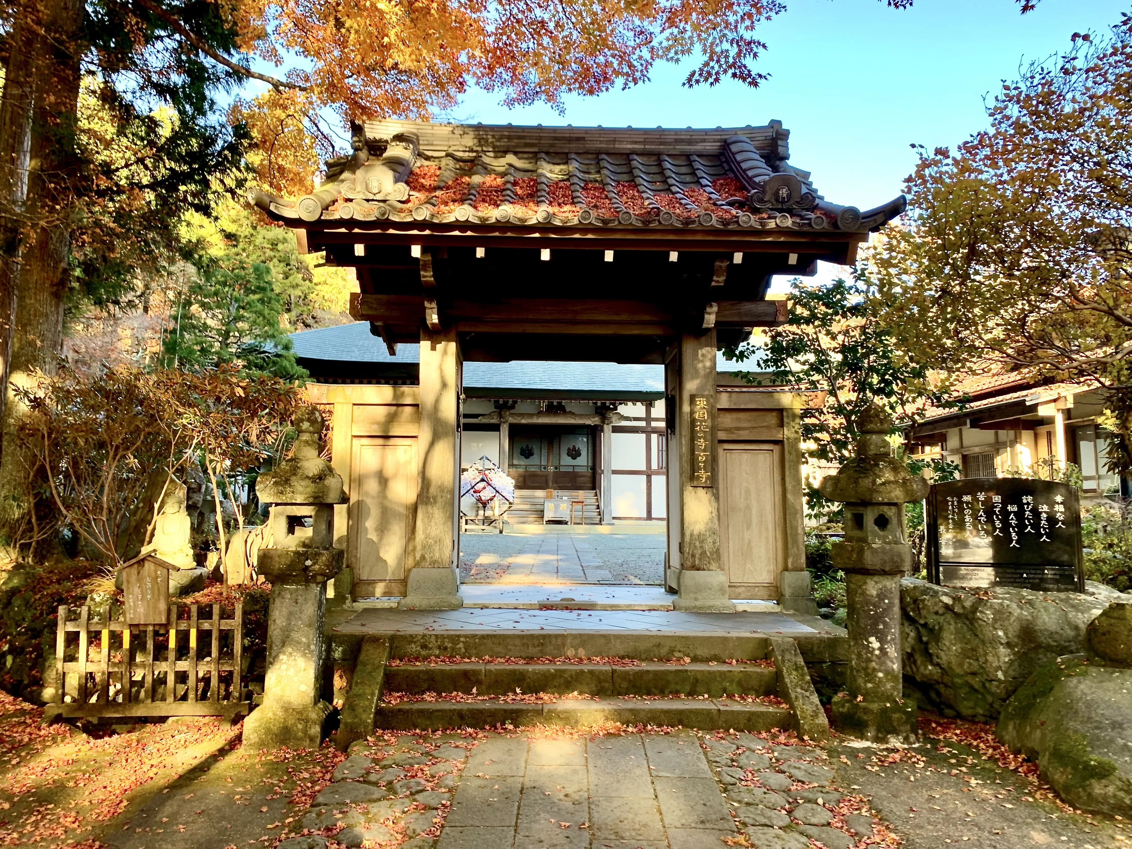 おでかけ：長安寺ーユニークな仏像が無数に立ち並ぶ、箱根の紅葉の名所