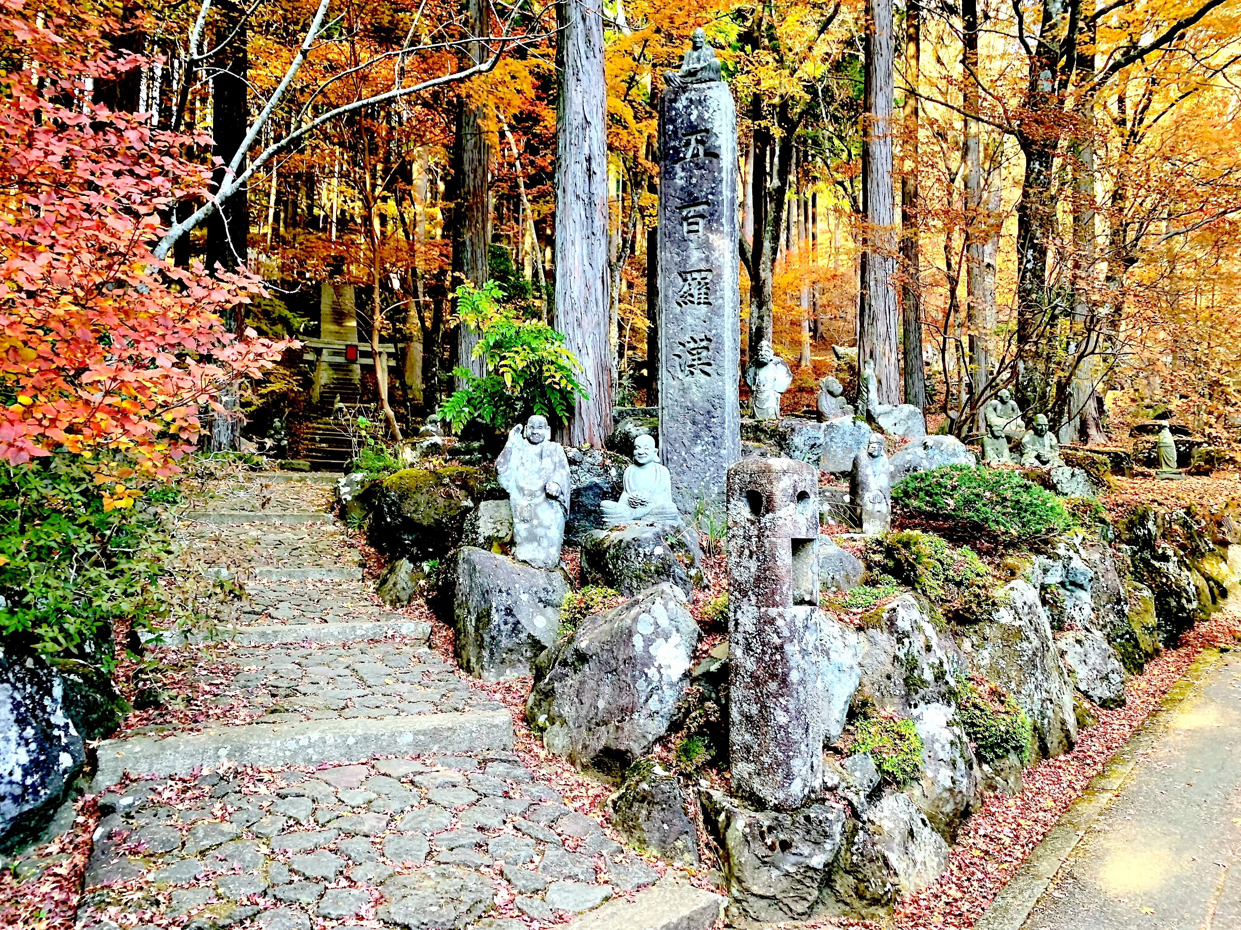 おでかけ：長安寺ーユニークな仏像が無数に立ち並ぶ、箱根の紅葉の名所