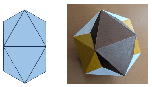 六合折り紙(10)～正二十面体～｜佐藤健太郎