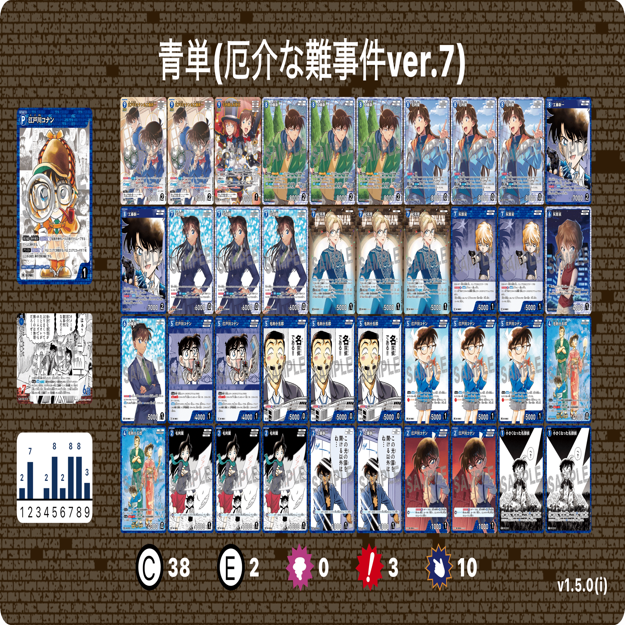 チャレンジ戦優勝】青単(厄介な難事件ver.7.0)デッキを解説！【7弾環境