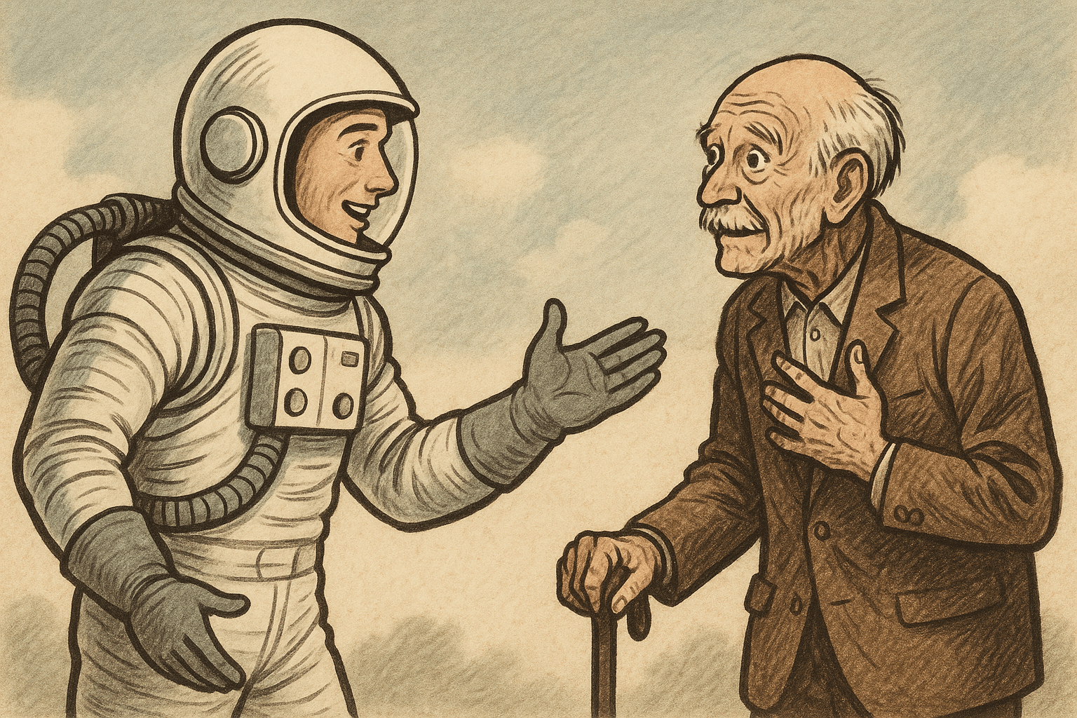 光速飛行(相対性理論) 物理Tips:兄が宇宙を直進して一周する時、双子のパラドックスはどうなる？