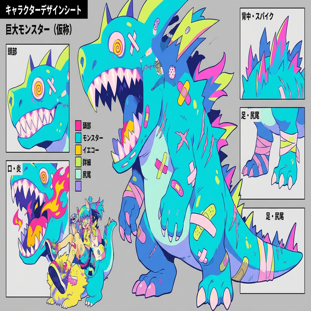 Photoshop内のNano Banana Proでキャラクターを作ってLPにまとめてみる