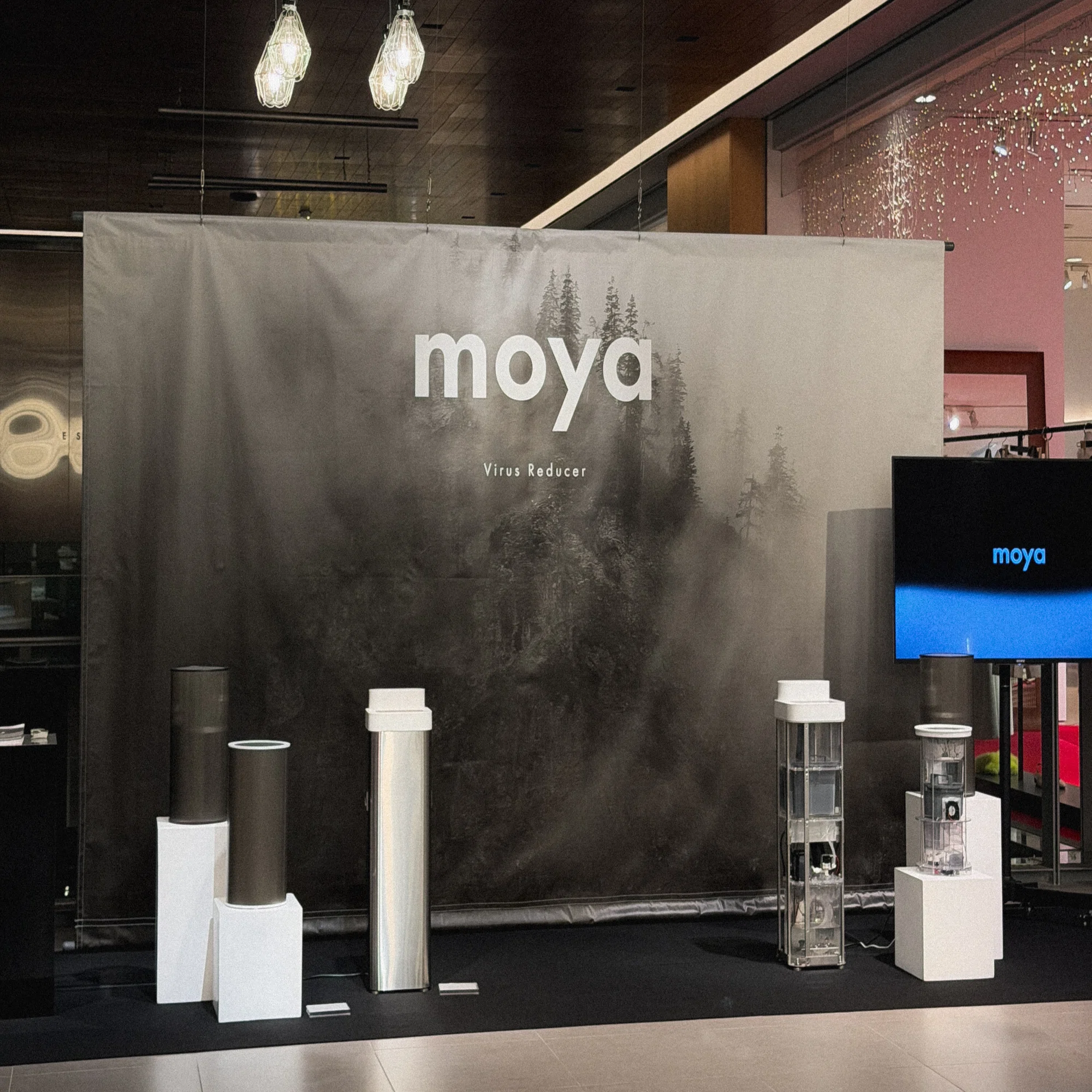 ウイルスリデューサー「moya」、ESTNATION 六本木ヒルズ店にてPOP UPを 