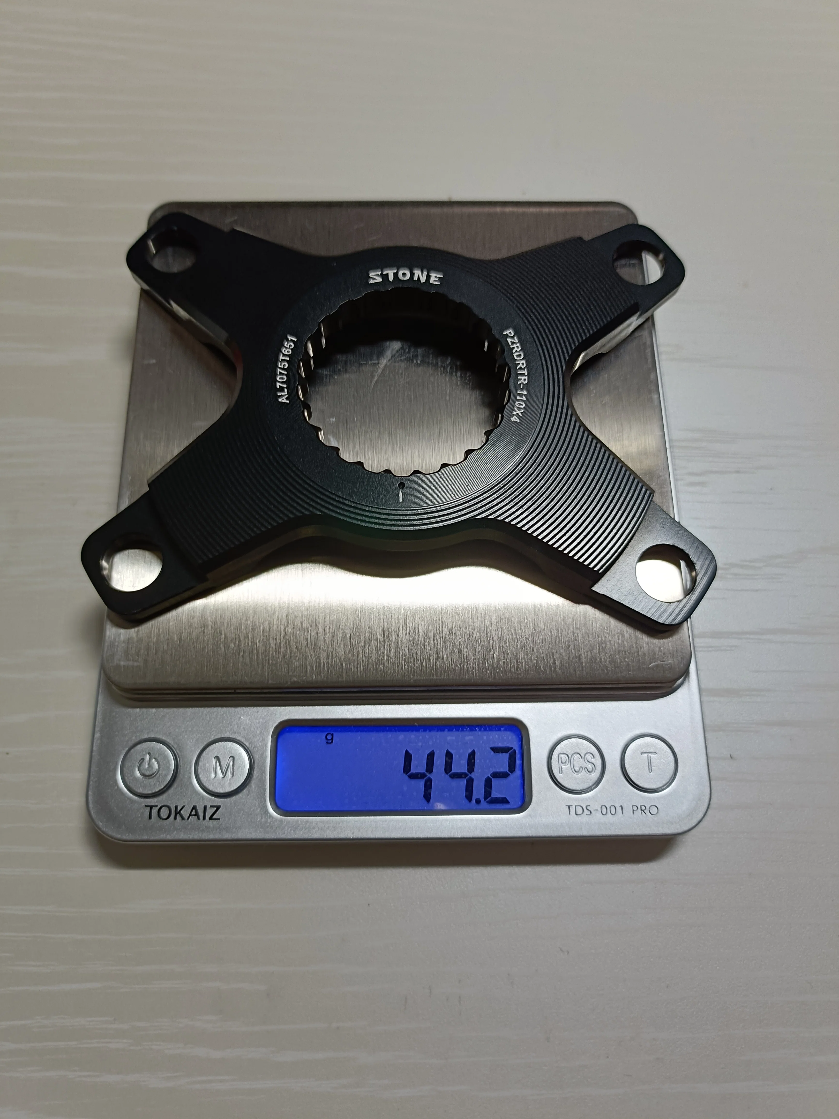 STONEのスパイダーアームを使ってROTORクランクにシマノチェーンリング