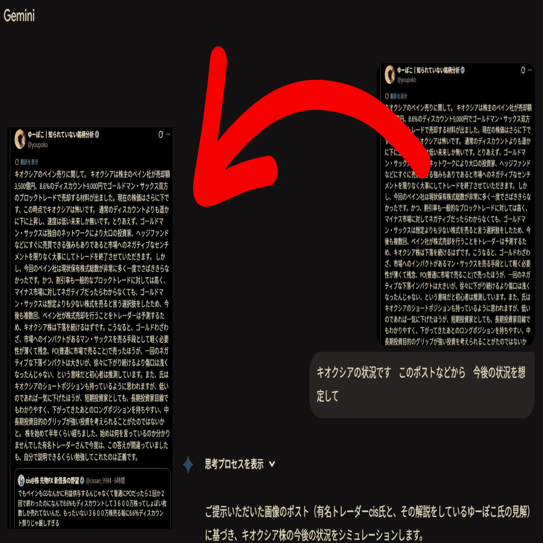 損切り実録】キオクシアで「即死級」を覚悟した夜。有名トレーダーの警告と、AIに背中を蹴飛ばされた話｜さんぱち