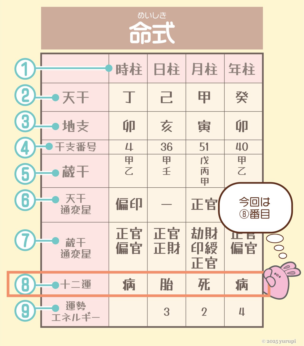 ぜったいわかる四柱推命】第8日目 十二運（じゅうにうん）について