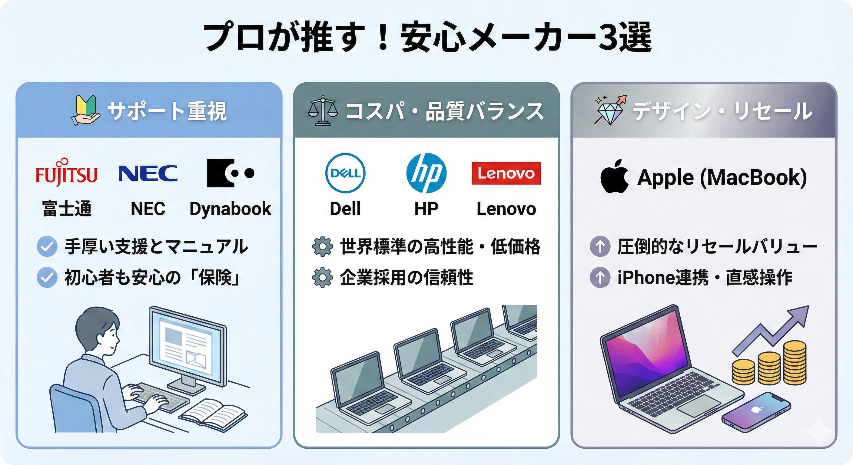 買わない方がいいパソコンメーカーの真実｜スペックだけで選ぶと9割が