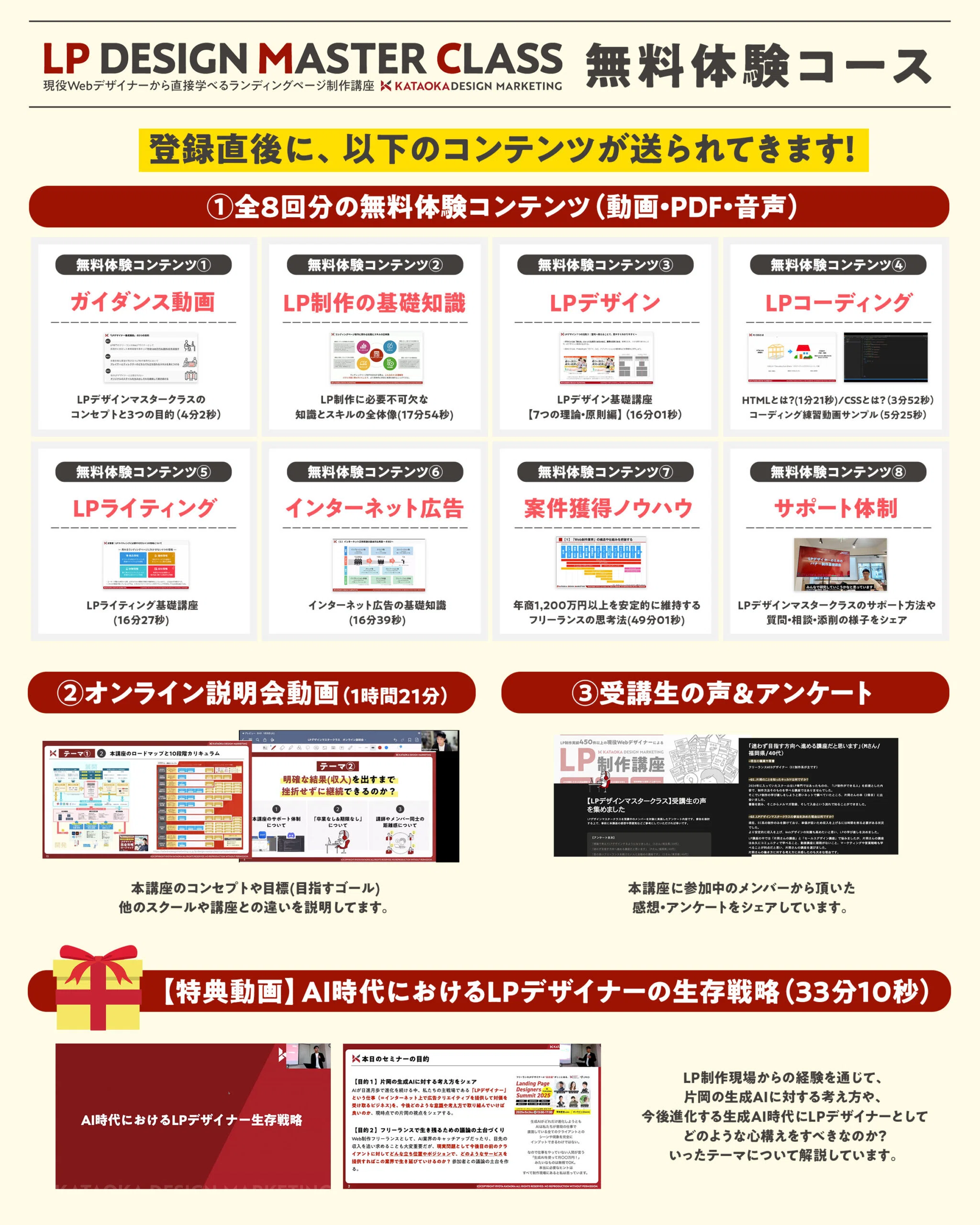 LP作成セットfacebook集客マスターコースとセールスライター認定コース 2026年最新版！LP制作会社21選~選び方のコツや費用など徹底解説