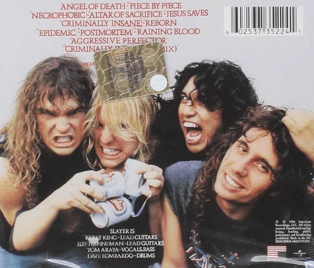Kerry King (Gt.) / Jeff Hanneman (Gt.) / Tom Araya (Bs.) / Dave Lombardo (Drs.)