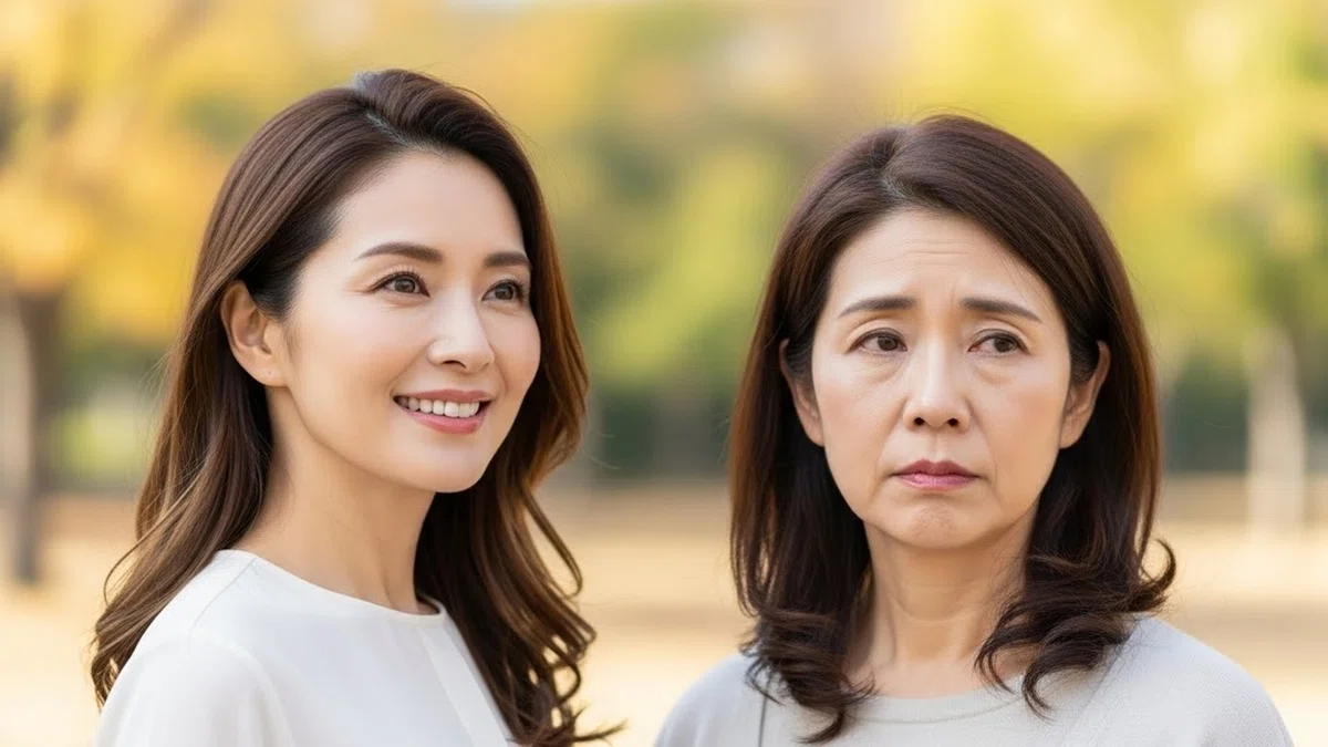 「若く見える人」と「疲れて見える人」