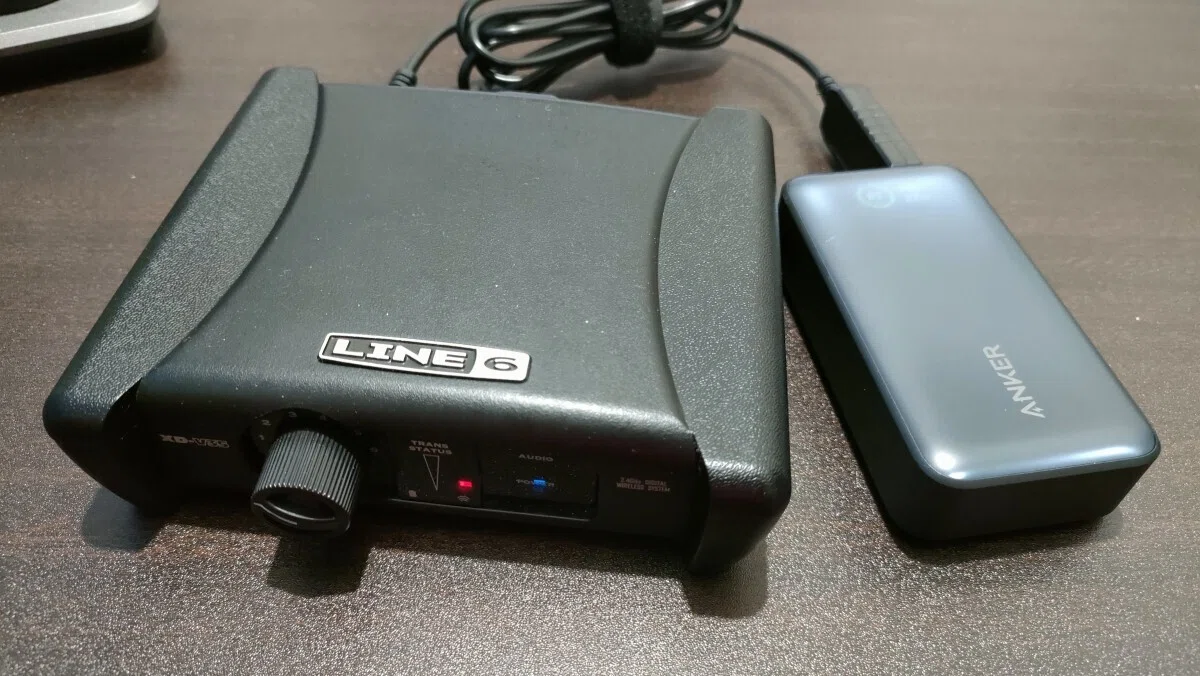 ワイヤレスマイクの受信機をモバイルバッテリーで使えるようにしてみた