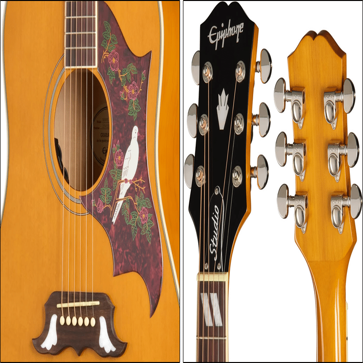 渋いナチュラル登場！ギブソン直系エピフォンによる「Dove Studio